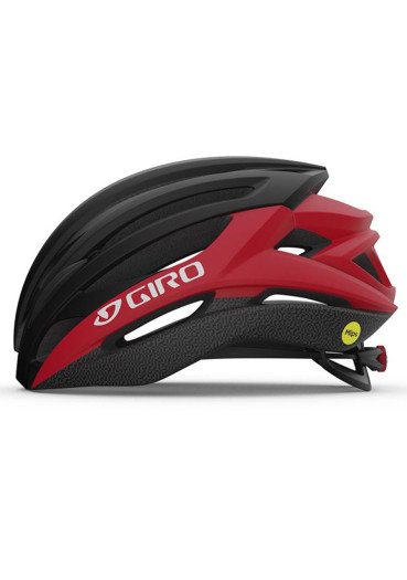 detail Giro Syntax MIPS Cycling Helmet – Matte Black/Bright Red