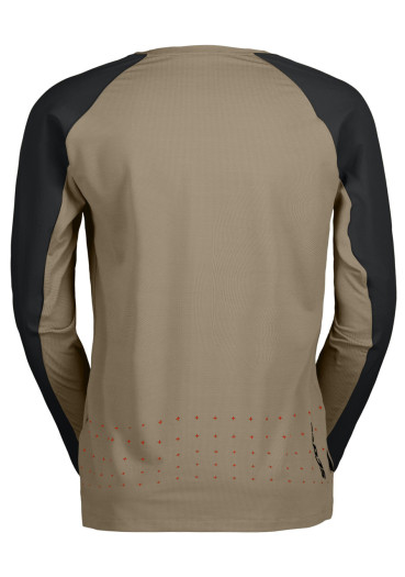 detail Scott Men’s Trail Vertic Pro LS Jersey – Toast Beige/Black