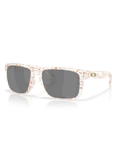 detail Oakley 9102-AG55 Holbrook Mt Clear Terrazzo Sunglasses with Prizm Black Polarized Lenses