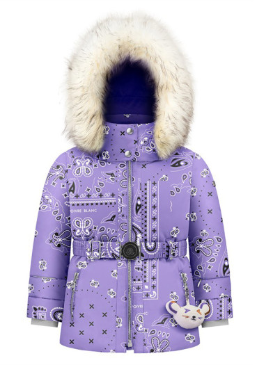 detail Poivre Blanc June-Bbgl/P Synth. Down Ski Paisley Purple