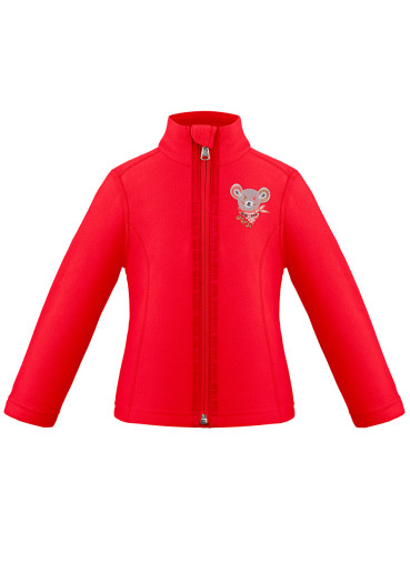 detail Poivre Blanc Ruby-Bbgl Micro Fleece Jkt Scarlet Red