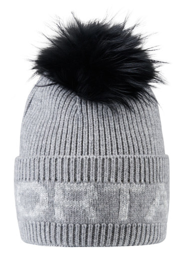 detail Women's Beanie Sportalm CH m.P. 950122 Grey Melange Dark (58)