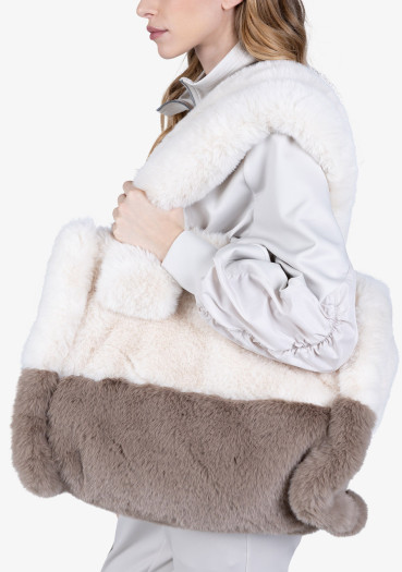 detail Women's handbag Sportalm Teddy Tote Sand 950184 Egret (03)