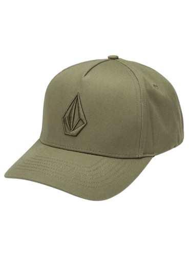 detail Volcom Embossed Stone Adj Hat Light Olive