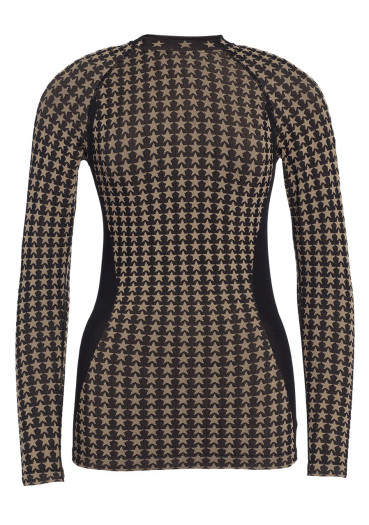 detail Women's Goldbergh Starlet Baselayer Long Sleeve Black/Toffee
