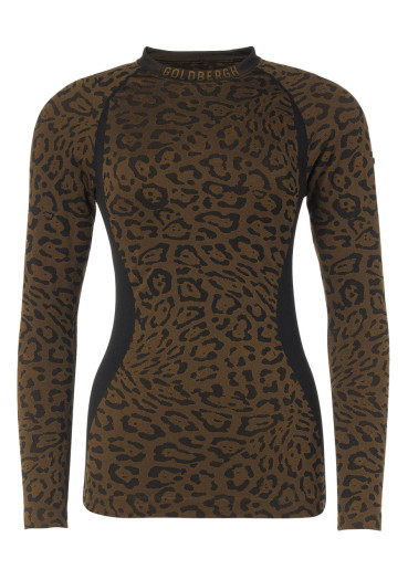 detail Women's Goldbergh Feline Baselayer Long Sleeve Jaguar