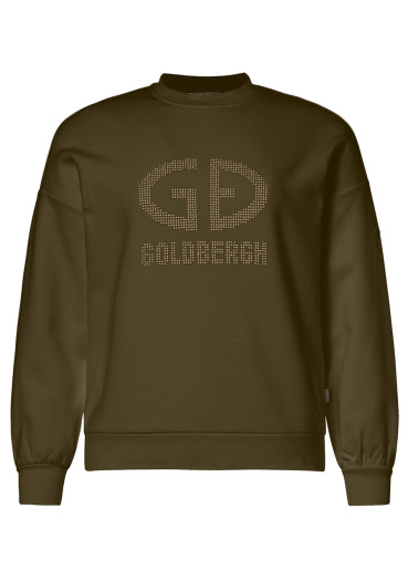 detail Women’s Sweatshirt Goldbergh Alessandra Crew Neck Sweater Dark Olive