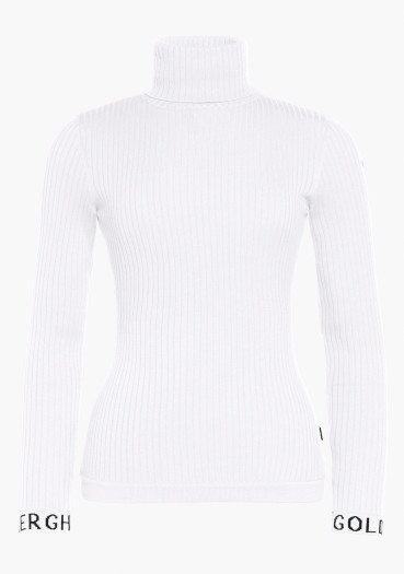detail Women's Turtleneck Goldbergh Mira Long Sleeve Knit Sweater White