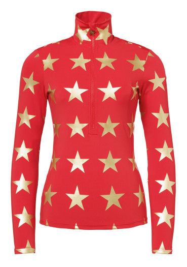 detail Women's Goldbergh Lunaria Ski Pully Flame