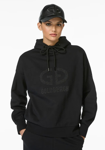 detail Women's Sweatshirt Goldbergh Giorgia Hooded Sweater Black