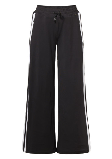 detail Women's Goldbergh Banda Wide Leg Track Pant Black/White