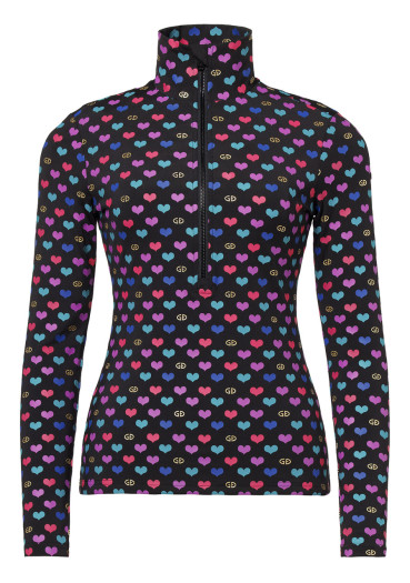 detail Women's turtleneck Goldbergh Cuori Ski Pully Cuori Maschera