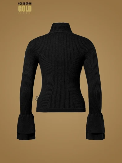 detail Women’s Sweater Goldbergh Fiori Long Sleeve Knit Sweater Black