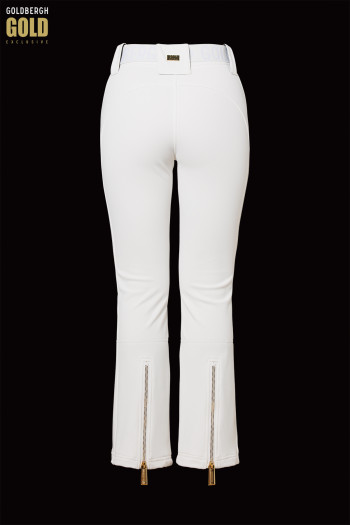 detail Women’s Ski Pants Goldbergh Pippa Gold Long Ski Pants Cream