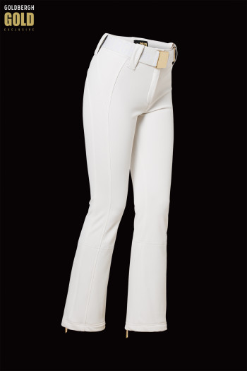 detail Women’s Ski Pants Goldbergh Pippa Gold Long Ski Pants Cream