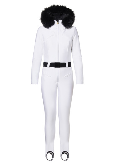 detail Goldbergh Glisser Women's Ski Suit Faux Border White 