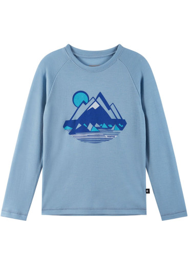 detail Reima Viisas children's long-sleeved shirt - Cloudy Blue