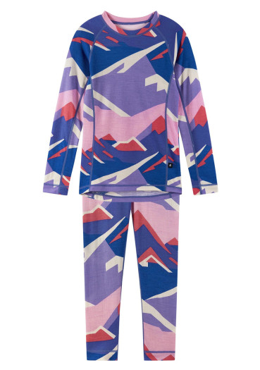 detail Reima Taitoa children's functional underwear set - Breezy Violet