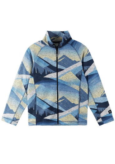 detail Reima Niksini children's fleece sweater - Blue Ocean