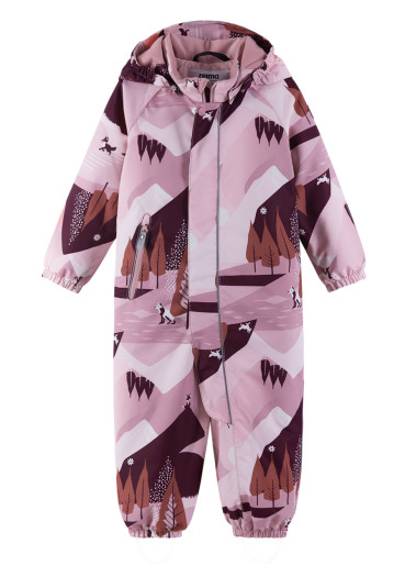 detail Children's winter overalls with membrane Reima Puhuri - Grey Pink