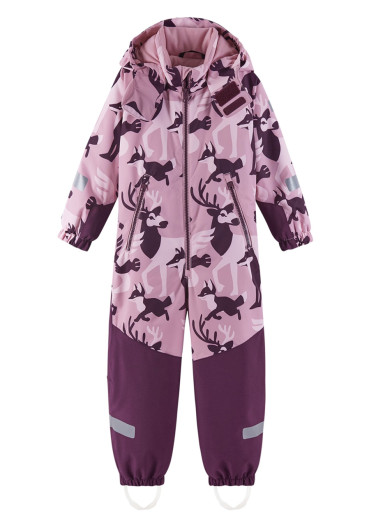 detail Reima Kurikka - Grey Pink Dětská zimní kombinéza s membránou