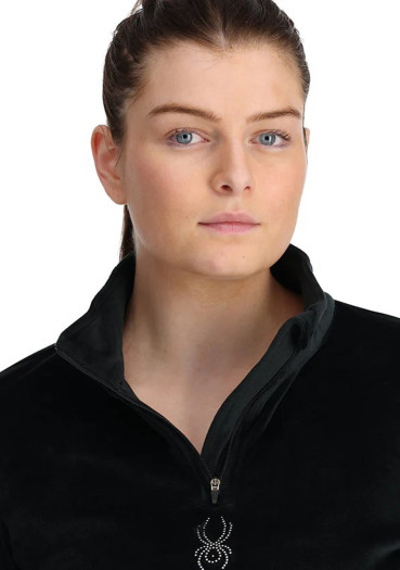 detail Spyder Shimmer Bug 1/2 Zip, Black