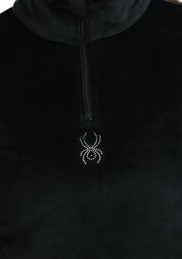detail Spyder Shimmer Bug 1/2 Zip, Black