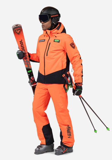 detail Men's jacket Rossignol-HERO BLACKSIDE INSULATED JKT-NEON RED