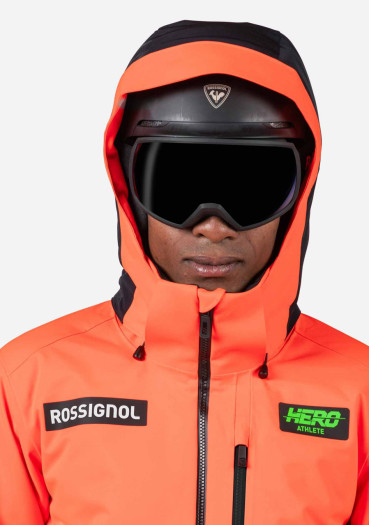 detail Men's jacket Rossignol-HERO BLACKSIDE INSULATED JKT-NEON RED