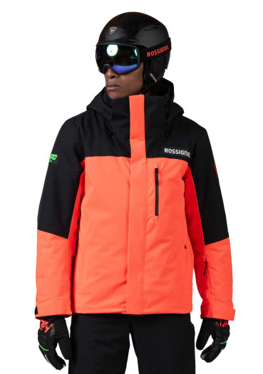 detail Men's jacket Rossignol-HERO LARGE INSULATED JKT-NEON RED