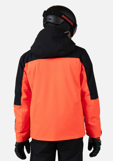 detail Men's jacket Rossignol-HERO LARGE INSULATED JKT-NEON RED