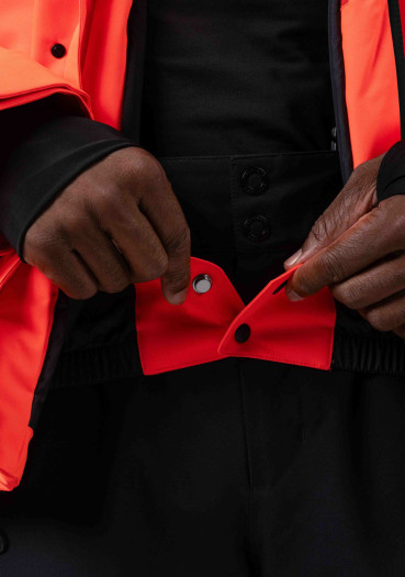 detail Men's jacket Rossignol-HERO LARGE INSULATED JKT-NEON RED