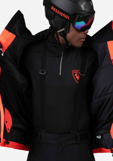 detail Men's jacket Rossignol-HERO LARGE INSULATED JKT-NEON RED