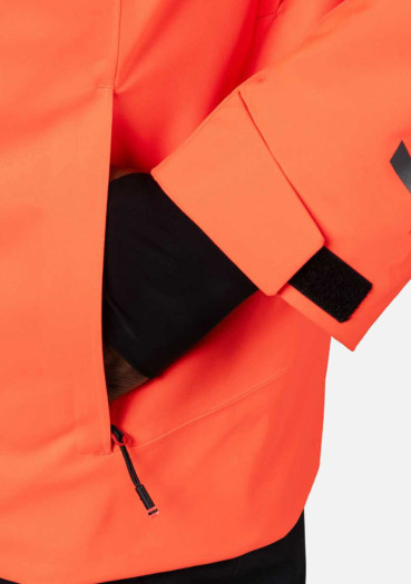 detail Men's jacket Rossignol-HERO LARGE INSULATED JKT-NEON RED