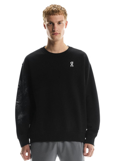 detail Men's sweatshirt On Running Club Crew Graphic, M Black/Olive