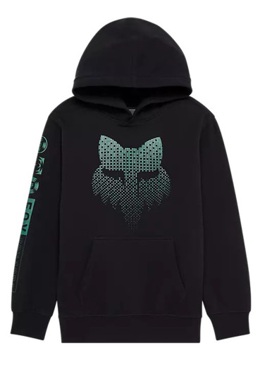 detail Fox Yth Blur Flc Po Black Kids Sweatshirt