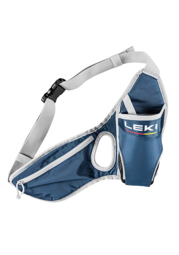 detail Leki Drinkbelt, dark denim-poppy red-dawn blue