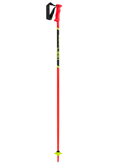 detail Leki Racing Kids, bright red-black-neonyellow