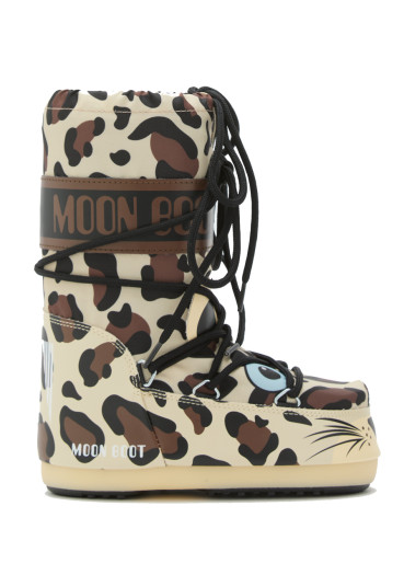 detail Children's snow boots Moon Boot ICON ANIMAL-JR-V010 LEOPARD