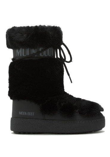 detail Women's snow boots Moon Boot LTRACK FAUX FUR HIGH WP-N001 BLACK
