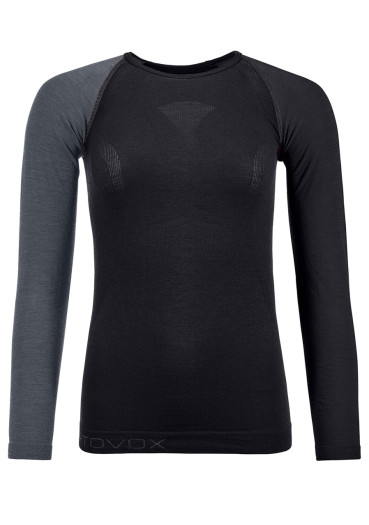 detail Ortovox 120 Competition Light Long Sleeve Women's T-Shirt Black Raven