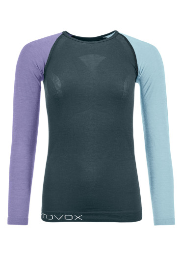 detail Ortovox 120 Competition Light Long Sleeve Women's T-Shirt Dark Arctic Grey