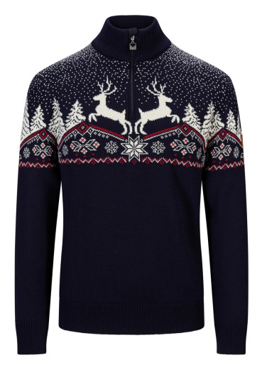 detail Men's Dale of Norway Dale Christmas Masc Sweater Navy Offwhite Redrose