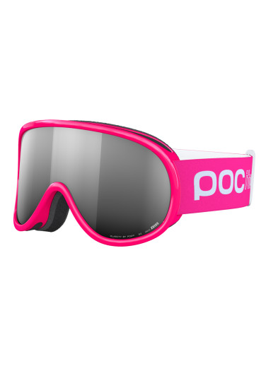 detail Children's ski goggles POC POCito Retina Fluorescent Pink/Partly Sunny Silver