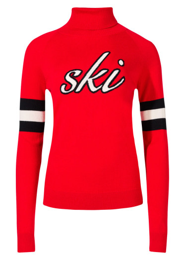 detail Women's sweater - Perfect Moment Neve Wool Sweater Red