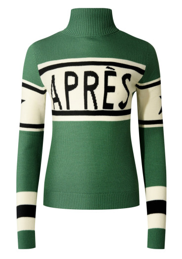 detail Women's sweater - Perfect Moment Schild Sweater Apres Parisian Green