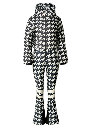detail Women's overall - Perfect Moment Polar Flare Ski Suit Black/Snow White