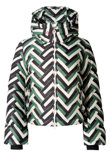detail Women's jacket - Perfect Moment Polar Flare Ski Jacket Iii Waffle Print – Green
