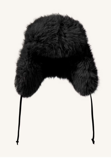 detail Women\'s Perfect Moment Faux Fur Trapper Hat (F) Black