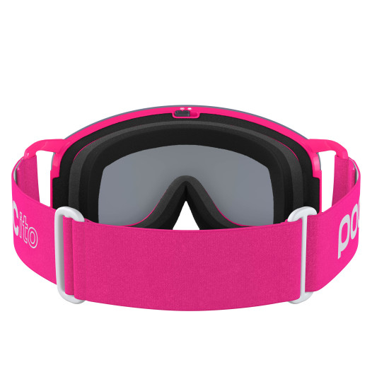 detail Children's ski goggles POC POCito Nexal Fluorescent Pink/Partly Sunny Silver